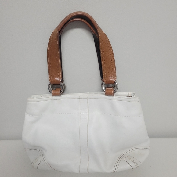 Coach Classic Soho Leather Double Pocket Satchel Shoulder Bag. - Picture 2 of 15